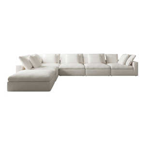 Sofá Modular de Diseño Moderno para Sala de Estar, Sofá <span class=keywords><strong>Cama</strong></span> Seccional con Forma de Nube Blanca, Muebles para el Hogar - Product Image 6