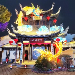 Trung Quốc năm mới trang trí lễ hội vải truyền thống Trung Quốc rồng đèn lồng 2024 - Product Image 4