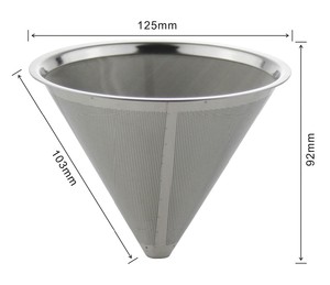 Filtro de café de acero inoxidable de alta calidad, cono de café para <span class=keywords><strong>Chemex</strong></span> - Product Image 2