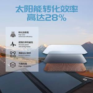 <span class=keywords><strong>Cargador</strong></span> <span class=keywords><strong>Solar</strong></span> Plegable de 120W 18V, Bolsa de Carga Portátil Impermeable para Exteriores, para Teléfono Móvil - Product Image 4