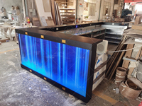 Comptoir de bar lumineux LED de haute qualité à bas prix, design élégant pour restaurant musical, boîte de nuit, cocktail