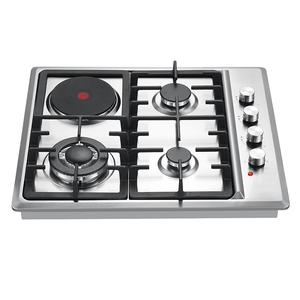 <span class=keywords><strong>Estufa</strong></span> <span class=keywords><strong>de</strong></span> <span class=keywords><strong>Gas</strong></span> con Placa <span class=keywords><strong>de</strong></span> Cocción Eléctrica Infrarroja Integrada, 4 Quemadores - Product Image 4
