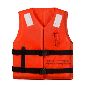 Giubbotto di sicurezza marina ad alta galleggiabilità per adulti giubbotto di salvataggio da lavoro con strisce riflettenti - Product Image 1