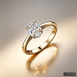 Platinum Oval Cut Diamond Solitaire Engagement Ring Classic Prong Setting Women's Fine Jewelry - Product Image 5