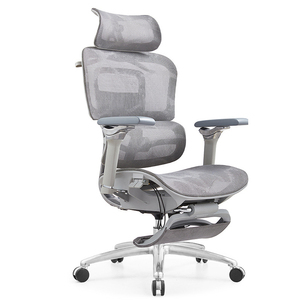 Chaise de bureau ergonomique haut de gamme en maille avec soutien lombaire réglable, soulagement de la fatigue pulsée, idéale pour la chambre et la relaxation au bureau - Product Image 1
