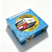 Boîte de jeu rigide de luxe imprimée en couleur CMYK, emballage en carton 1200 g/m² avec plateau blister PS personnalisé pour jeux de société