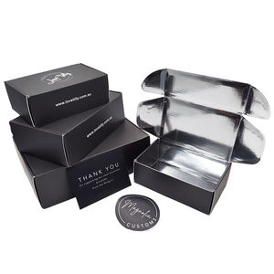 Boîtes d'expédition en carton d'emballage en papier holographique de luxe avec logo personnalisé hologramme <span class=keywords><strong>rose</strong></span> <span class=keywords><strong>irisé</strong></span> - Product Image 5