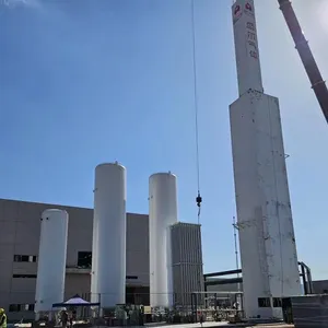 Planta de producción industrial de oxígeno líquido, nitrógeno de oxígeno líquido para la venta de alimentos