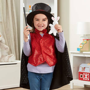 Ensemble de déguisements de <span class=keywords><strong>magicien</strong></span> pour enfants Chapeau haut de forme de <span class=keywords><strong>magicien</strong></span> noir adulte <span class=keywords><strong>Cape</strong></span> et gant - Product Image 3