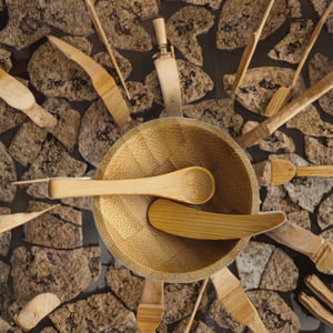 Elegante tazón desechable de bambú de estilo americano de gran tamaño para servir sopa fideos ensalada de frutas en hoteles y restaurantes - Product Image 3