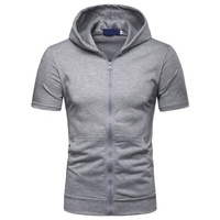 Nouveau Sweat à Capuche Zippé en Polaire pour Homme 2026, Haute Qualité, Manches Classiques, Logo Personnalisé, Anti-Rétrécissement, Vêtement de Sport, Motif Imprimé Uni, Grandes Tailles