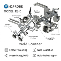 Escáner Universal de Tuberías y Placas EINTIK M2PROBE R3-D NDT, 4 Sondas PA TOFD, Máquina de Prueba de Soldaduras Ultrasónica NDT