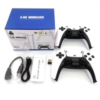 Console de Jeu Vidéo M15 Portable 2025 pour Télévision, Manette Sans Fil 2.4G, Clé de Jeu 4K avec 20000 Jeux Rétro 64 Go pour PS1/NES