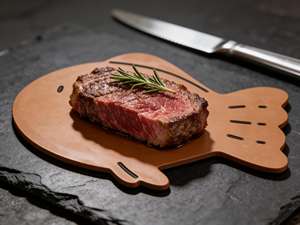 เขียงรูปทรงปลา ทำจากไม้คอมโพสิตน้ำหนักเบา เขียงบาง ล้างในเครื่องล้างจานได้ เขียงใยไม้สำหรับห้องครัว - Product Image 3