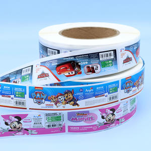 Pegatinas de papel estucado impresas personalizadas para Pegatinas de embalaje de juguetes de alta gama - Product Image 2