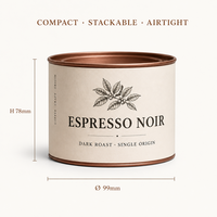 Boîte à café en fer blanc à double étanchéité avec couvercle intérieur, pour emballage de grains de café et de poudre, hermétique, écologique, de qualité alimentaire, pour chocolat
