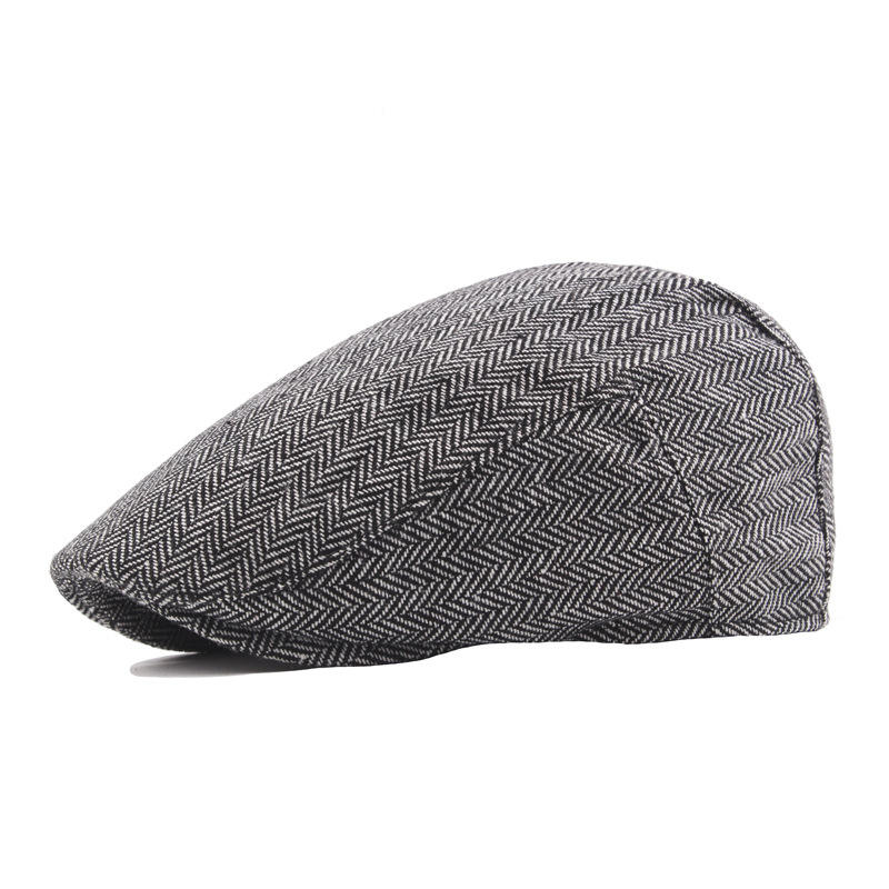 Wholesale Men's Hollow Herringbone Breathable Mesh Newsboy Cap Hat