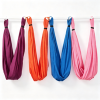 Ceinture d'entraînement en nylon haute résistance BSW, multicolores, pour yoga volant, étirements, équipement de gym aérien, exercices, 5 mètres, toutes saisons