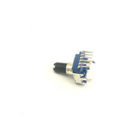Potensiometer Volume Audio Stereo Mingjia R11 Seri 6-Pin 11mm 1k-1M Terlaris, Poros Plastik Terisolasi, Rheostat Putar 300