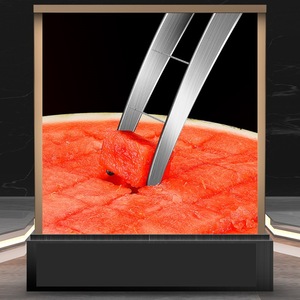 304 Stainless Steel <b>Watermelon</b> <b>Cutter</b> Fruit Slicer With Pulp Separator For Melon Cantaloupe Hand Wash Only - Product Image 3
