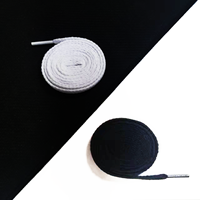 Lacets plats en polyester de haute qualité, imprimés sur mesure, 8 mm de large, haute résistance, avec embouts métalliques pour baskets, vente en gros
