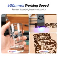 Machine de Gravure Laser DAJA DJ7 Mini Machine de Gravure Laser Portable Maison Métal Verre Bois Placage Bambou MDF Pierre Logo DXF