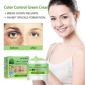 Fade Fine Lines Skin Firming Anti Aging Light Spots Break Down Melanin Color Control Lightening Green Cream