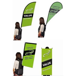 Außenwerbung Werbung fliegende Banner Feder Flagge Rucksack - Product Image 2