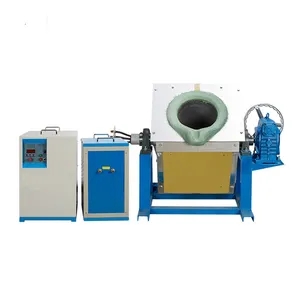 10KG 50KG 100KG Small Copper Melting Electric Furnace For Sale Gold Steel Induction Furnace