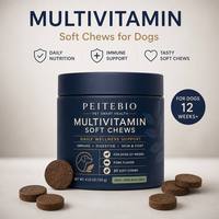 Complément alimentaire multivitaminé pour chiens sous forme de bouchées molles, vitamines quotidiennes pour chiots de plus de 12 semaines, bouchées nutritives essentielles pour chiens OEM ODM