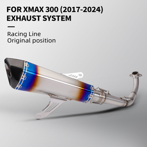 Sistema de <span class=keywords><strong>Escape</strong></span> Completo de Acero Inoxidable <span class=keywords><strong>para</strong></span> Motocicleta XMAX300 <span class=keywords><strong>XMAX</strong></span> <span class=keywords><strong>300</strong></span> 2017-2024, Colector y Silenciador - Product Image 2