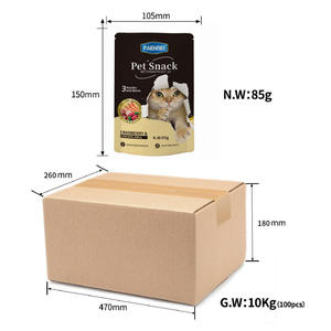 Pollo Cranberry Krill Cat Treat Pouch Soporte para el tracto urinario Rico <span class=keywords><strong>en</strong></span> antioxidantes Taurina High Protein Cat Snack Pouch - Product Image 6