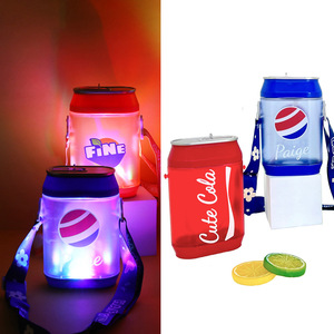 Creative Colorful Beverage Cup With Straw Portable Flashing Water Cup For Party Outdoor Use - Product Image 1