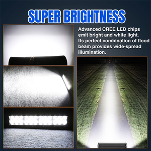 Haute luminosité 9600 lumens 12 pouces faisceau combiné camionnette barre de taureau <span class=keywords><strong>Led</strong></span> conduite barre lumineuse tout-terrain nouvel état - Product Image 6
