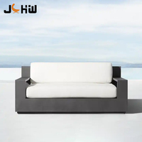 Ensemble de canapés d'extérieur en aluminium Marbella, mobilier de patio moderne et luxueux pour hôtel, villa et ferme