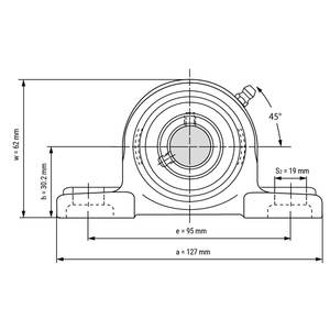 Siège en plastique de haute qualité avec roulement sphérique extérieur en acier inoxydable-bride <span class=keywords><strong>UN</strong></span> - Product Image 6