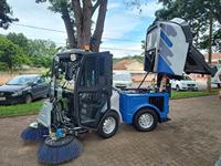 Nouvelle balayeuse autotractée industrielle diesel Haide pour sols secs et humides, avec réservoir d'eau de 150 L et trémie de 42 gallons, pour grandes surfaces
