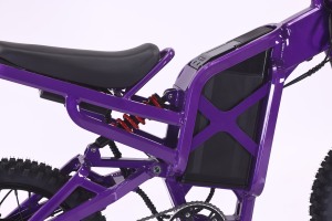 17" Adult Bike 60V 2000W Brushless Motor Dual Lithium Battery Hydraulic Disc Aluminum <b>Frame</b> Inverted - Product Image 4