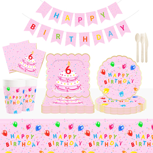 DAMAI - Artículos para Fiestas de Cumpleaños, Platos Negros y Dorados de 300 GSM, Servilletas Azules, Recuerdos para Fiestas de Cumpleaños, para 8 Personas - Product Image 5