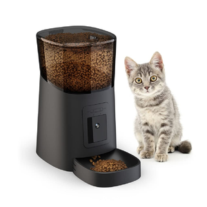 2026 New Model Dual-Bowl Automatic Pet Feeder Smart 4L <b>Timer</b> Cat Food Dispenser 2-Way Splitter Plastic Material for 2 Pets - Product Image 1