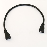 Câble d'extension Micro USB femelle-femelle pour transfert de données de téléphone portable avec conducteur en cuivre