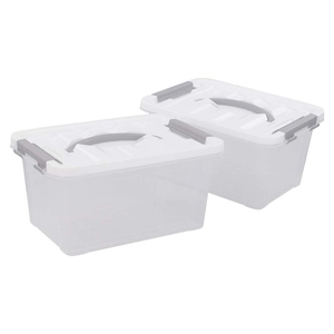 Rectangle PP Eco-Friendly Modern Storage <b>Box</b> Household Front Open Clothes Toys Snacks <b>Plastic</b> Organizer Clamshell Transparent - Product Image 4
