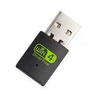 Dongle wifi USB 2,0, adaptador inalámbrico de 300M, controlador gratuito