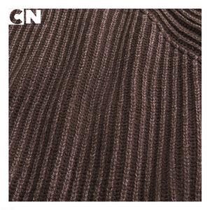 GRS Certification <b>Sweater</b> Manufacturer Custom logo Men 100% Cotton <b>Vintage</b> Stone Wash Ribbed Knitted Pullover Winter <b>Sweater</b> - Product Image 3