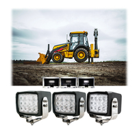 5 pouces 60W LED lumière de travail Triple faisceau 12V 24V lampe de travail épaissie pour camion lourd d'excavatrice