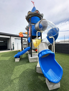 Hot Bán Trẻ Em Ngoài Trời Chơi Trạm Ống Trượt Sân Chơi Ngoài Trời Thiết Bị - Product Image 6