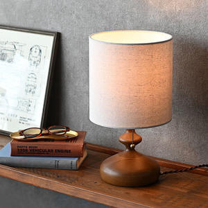 Lámpara de Mesa Vintage de Madera Maciza, Estilo Japonés <span class=keywords><strong>Chabi</strong></span>-Sabi, Luz Ambiental, Estilo Nostálgico y Retro Wabi-Sabi para el Hogar - Product Image 3