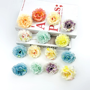 ดอกอาซาเลียประดิษฐ์ขนาด 5 ซม. ทำจากผ้าไหม สำหรับทำเครื่องประดับผม DIY ของตกแต่งงานแต่งงานและบ้าน - Product Image 2