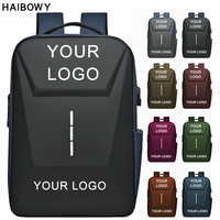 Sac à dos pour ordinateur portable imperméable USB HAIBOWY OEM pour hommes, sac de voyage d'affaires à coque rigide, sac à dos pour adolescents, lycéens et étudiants