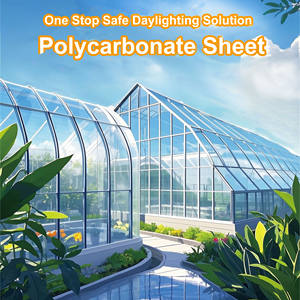 SINHAI, hoja de techo de policarbonato monolítico de 6mm, tablero de PC transparente resistente a los arañazos <span class=keywords><strong>para</strong></span> uso en invernadero al aire libre - Product Image 2